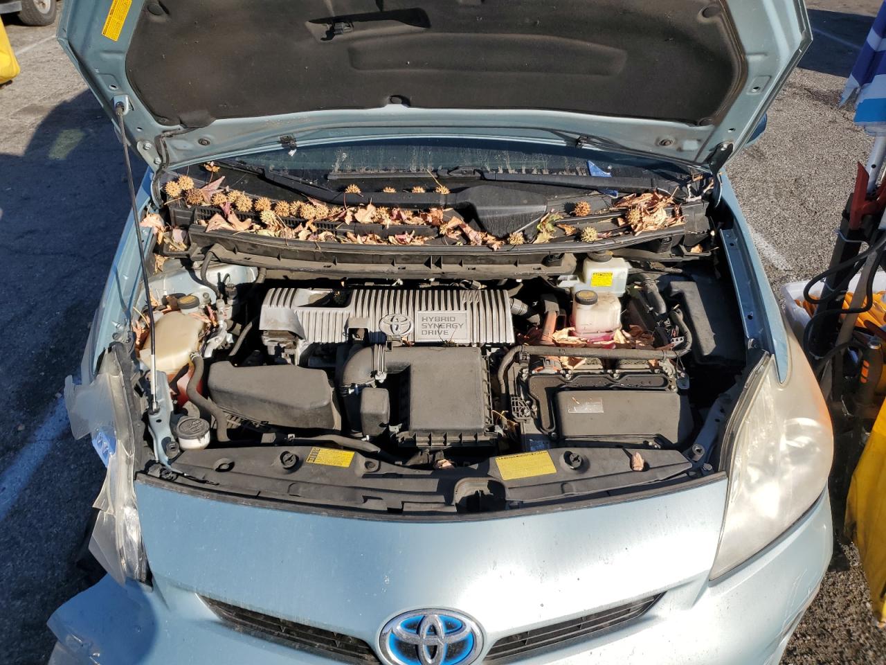 2013 Toyota Prius VIN JTDKN3DU3D1628093 Copart auction photo, front end / side damage thumbnail 11