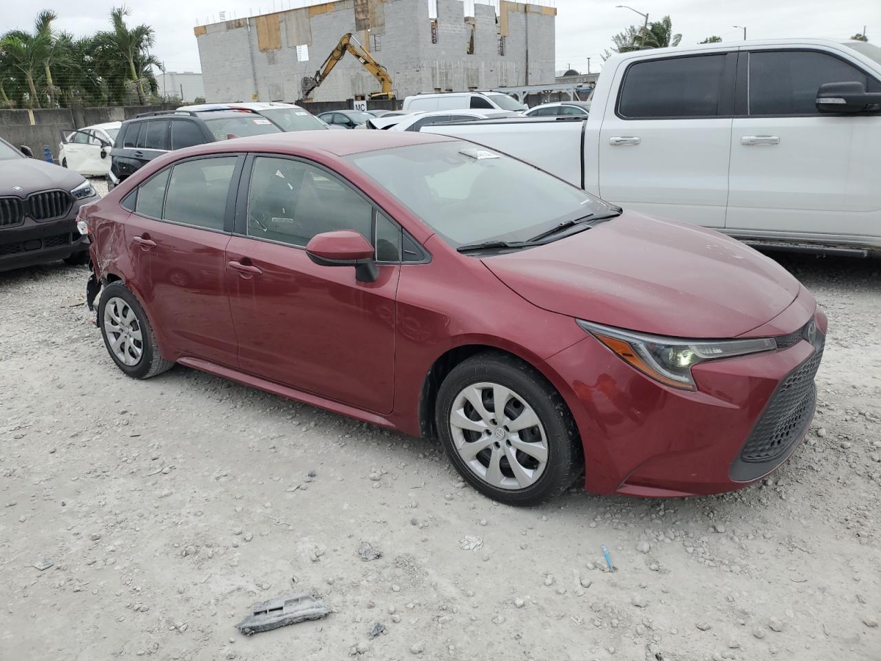 2022 Toyota Corolla VIN JTDEPMAE1NJ212331 Copart auction photo, rear end damage thumbnail 4