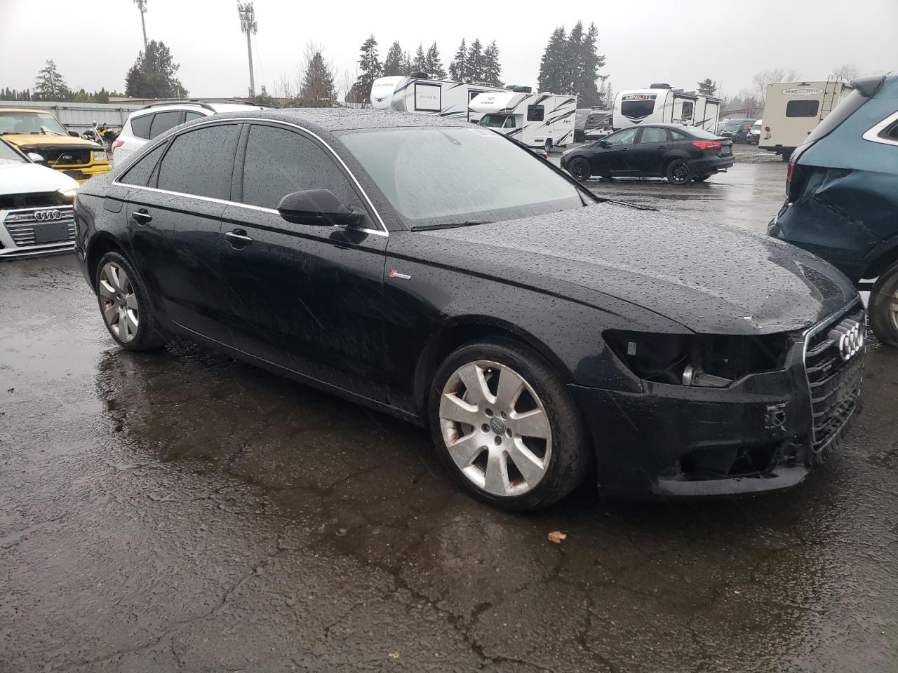 2014 Audi A6 VIN WAUFGAFC7EN102030 Copart auction photo, frame damage damage thumbnail 4