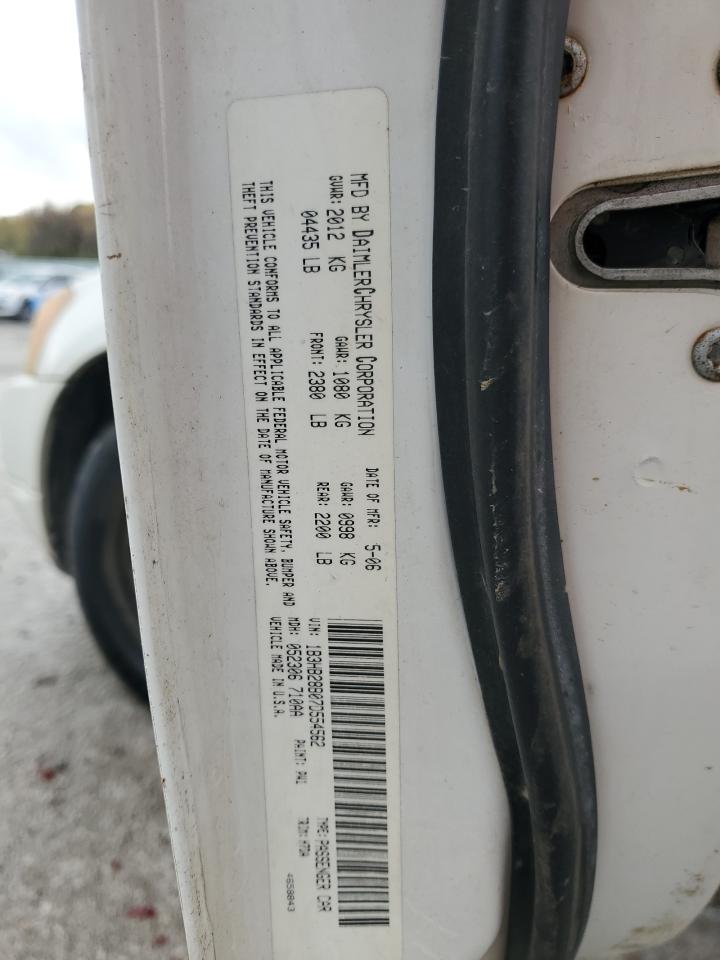 2007 Dodge Caliber VIN 1B3HB28B07D554562 Copart auction photo, side damage thumbnail 13
