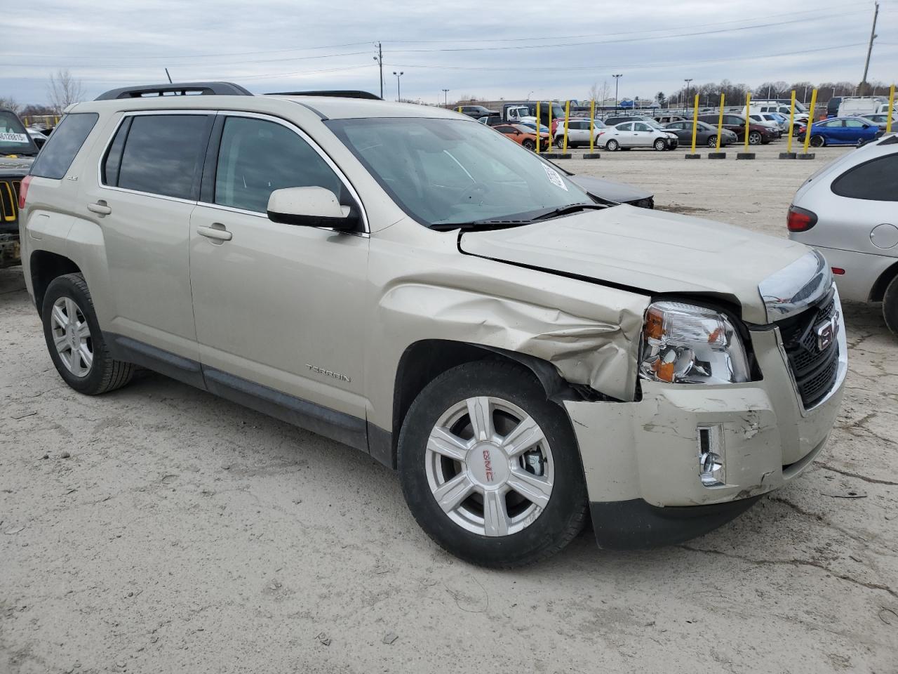 2015 GMC Terrain VIN 2GKALREKXF6162913 Copart auction photo, front end damage thumbnail 4