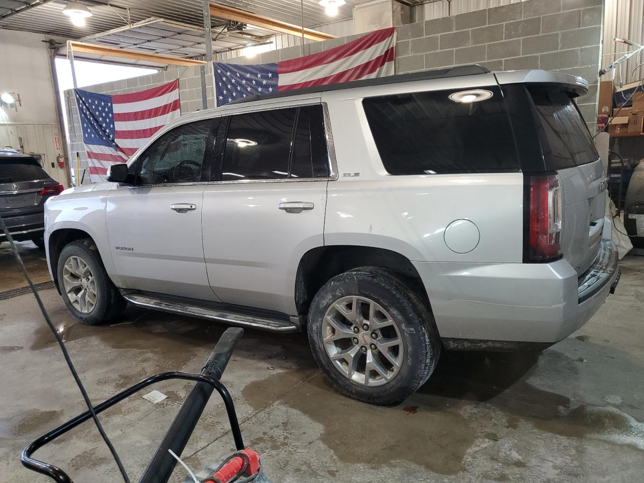 2015 GMC Yukon VIN 1GKS2AKCXFR174683 Copart auction photo, front end / side damage thumbnail 2