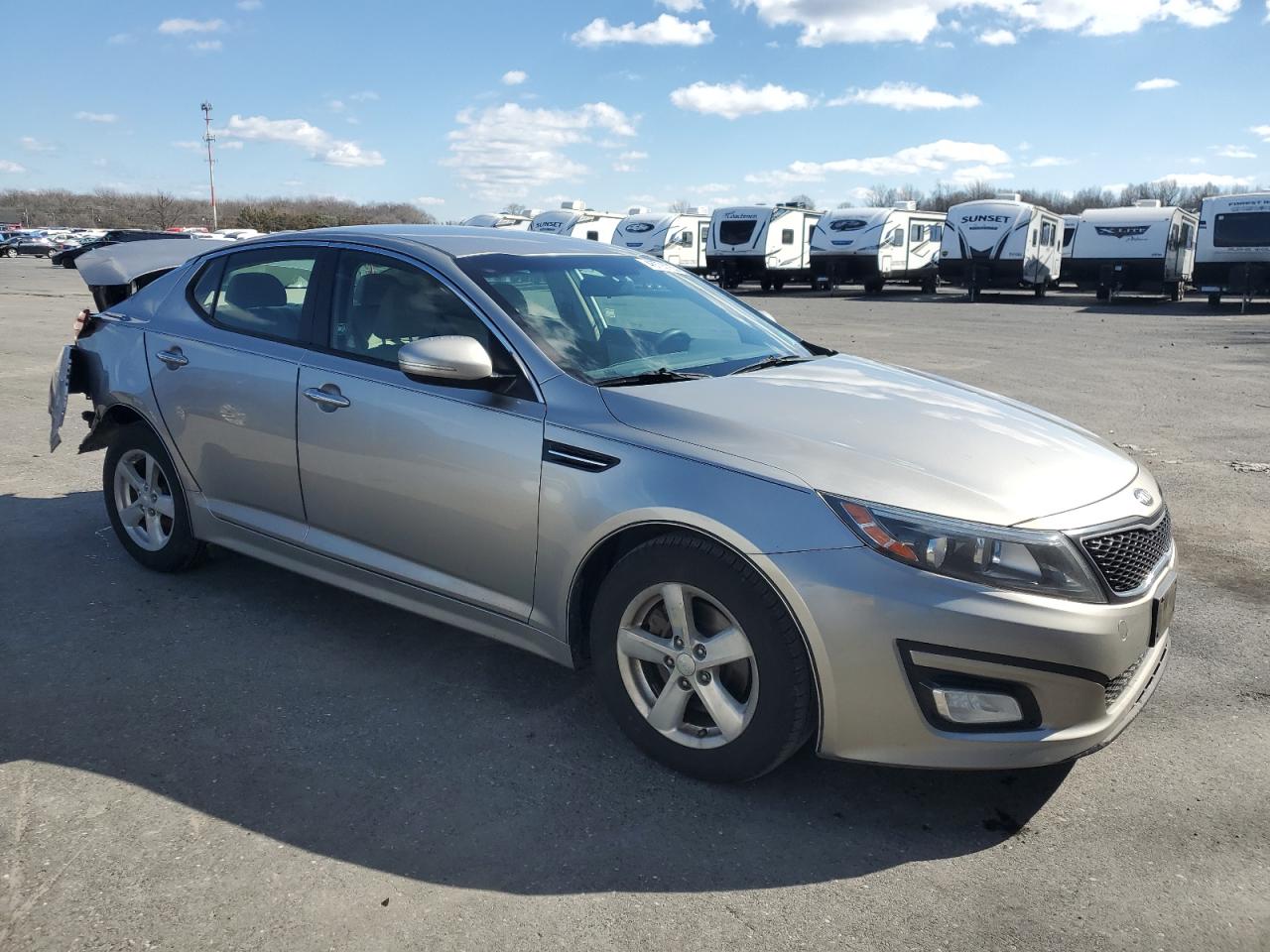 2015 KIA Optima VIN KNAGM4A73F5543387 Copart auction photo, undercarriage / rear end damage thumbnail 4