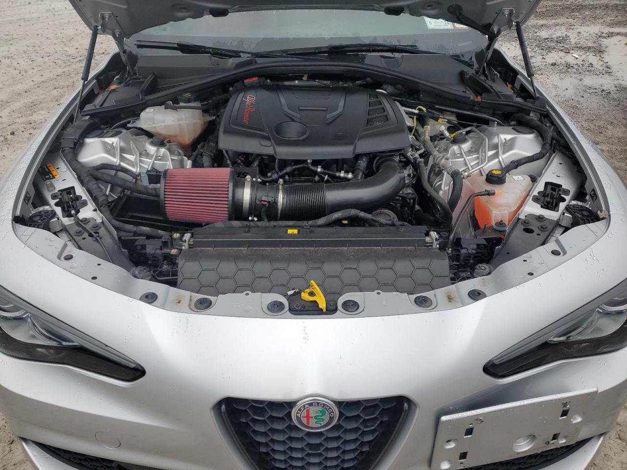 2020 Alfa Romeo Giulia VIN ZARFANAN0L7638975 Copart auction photo, vandalism damage thumbnail 11