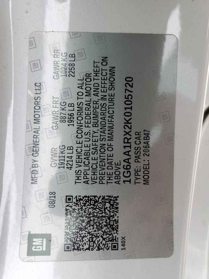 2019 Cadillac ATS VIN 1G6AA1RX2K0105720 Copart auction photo, side / front end damage thumbnail 13