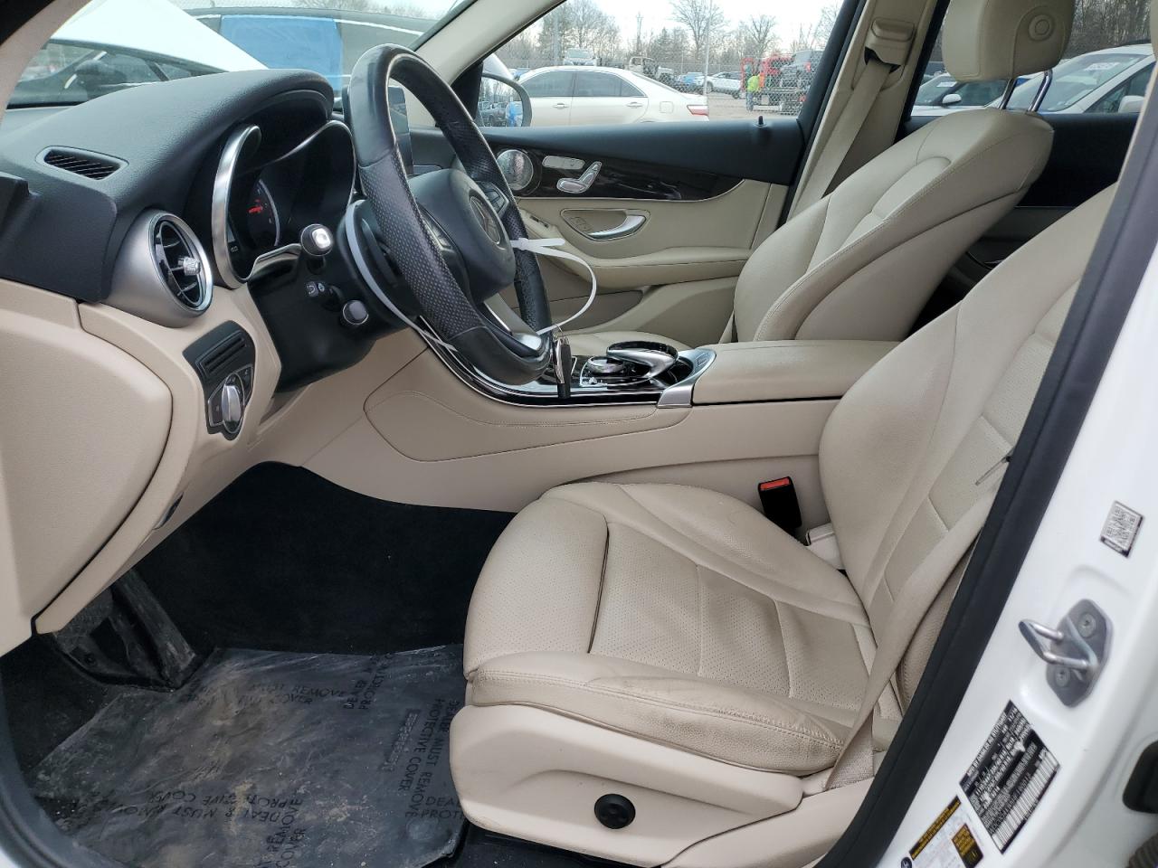 2017 Mercedes-Benz GLC VIN WDC0G4KB5HF190012 Copart auction photo, front end damage thumbnail 7
