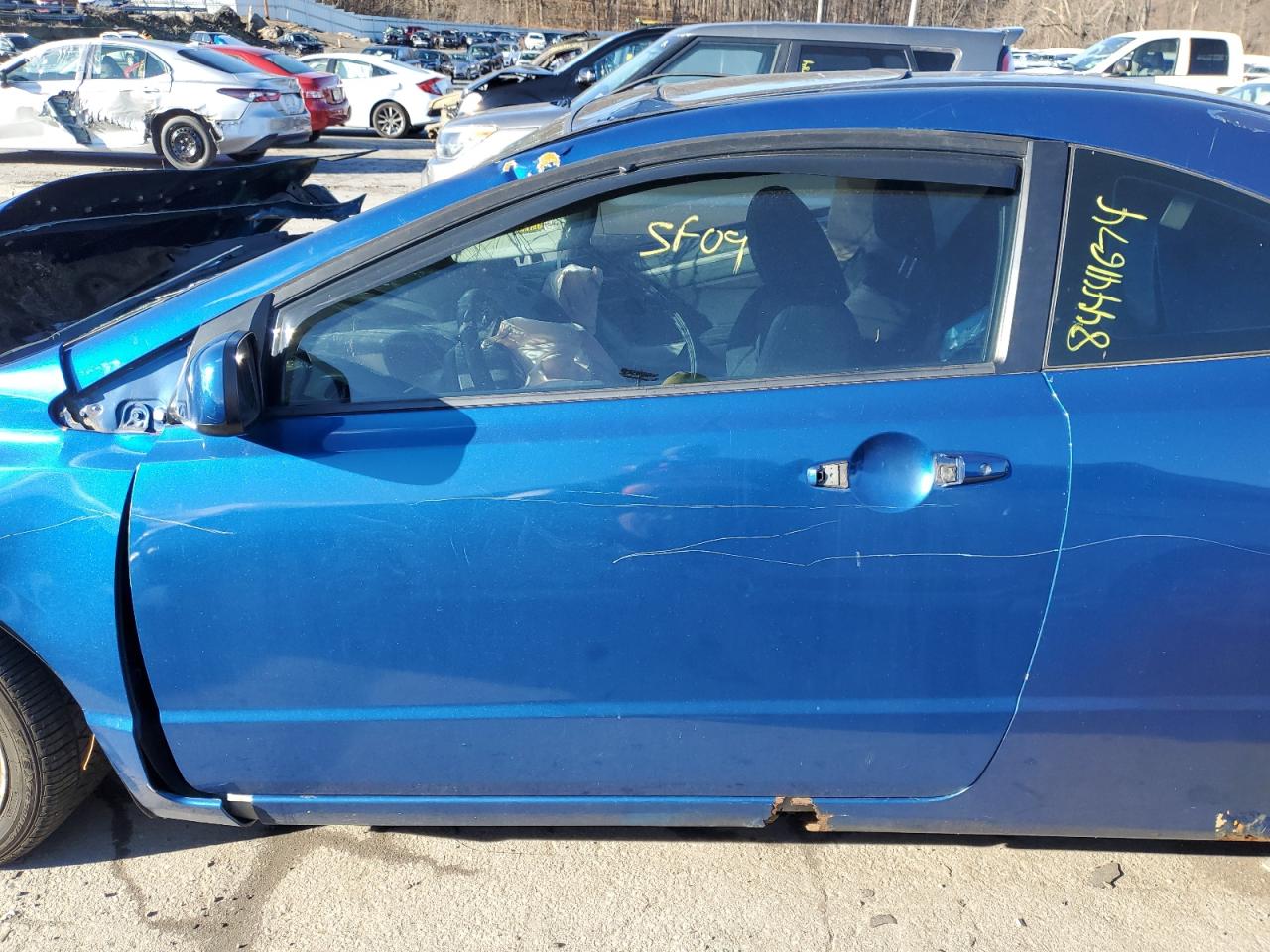 2009 Honda Civic VIN 2HGFG21579H700331 Copart auction photo, all over damage thumbnail 7