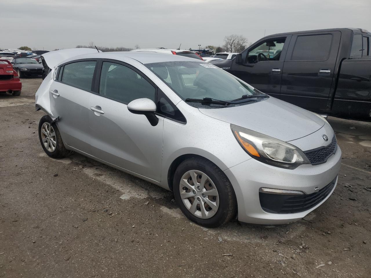 2016 KIA Rio VIN KNADM4A38G6550069 Copart auction photo, rear end / minor dent/scratches damage thumbnail 4