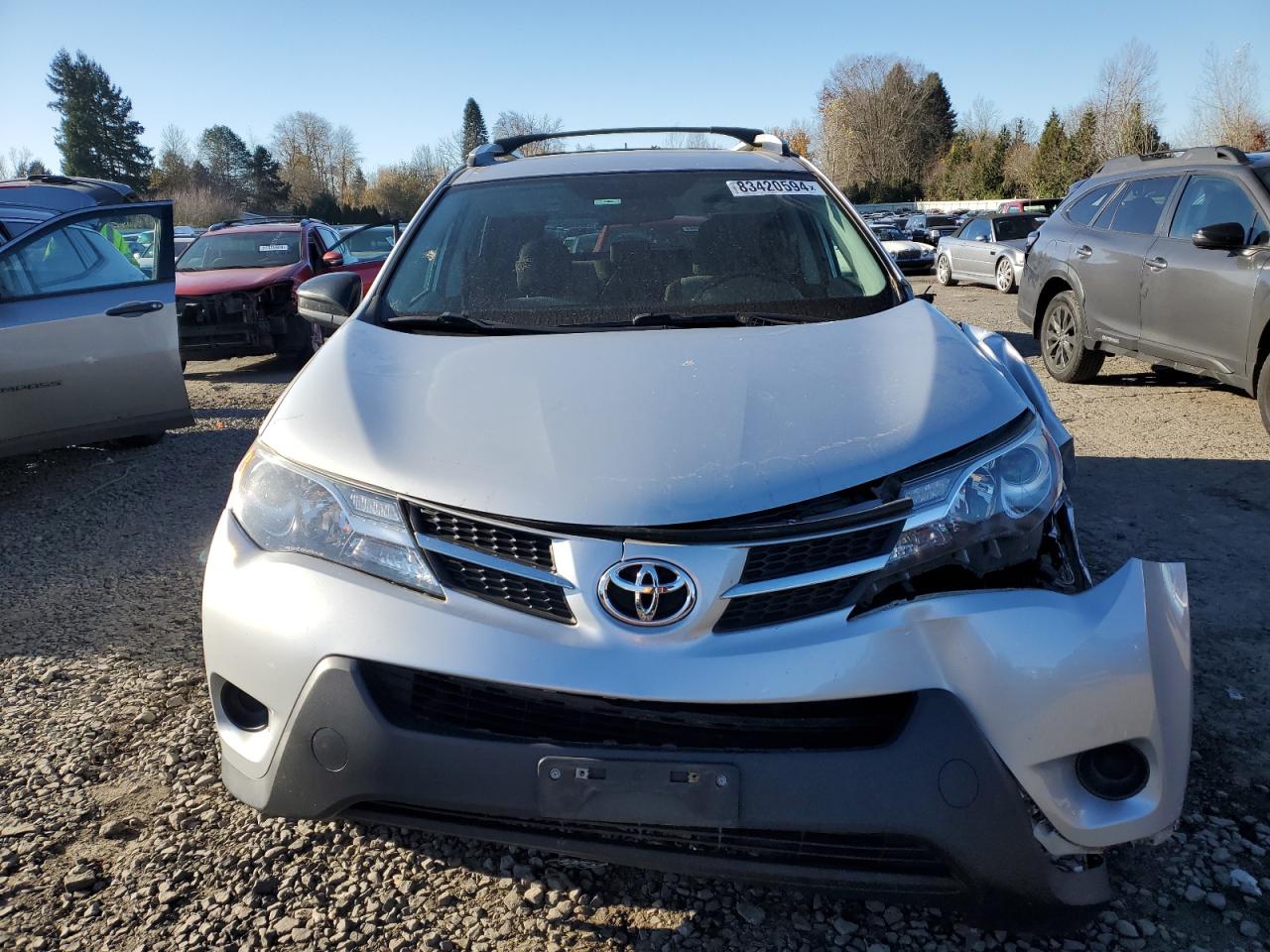 2013 Toyota RAV 4 VIN 2T3BFREV3DW082632 Copart auction photo, front end / side damage thumbnail 5