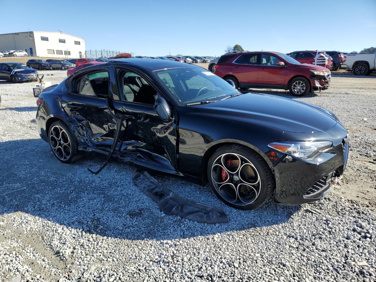 2019 Alfa Romeo Giulia VIN ZARFAMBN8K7611823 Copart auction photo, side / minor dent/scratches damage thumbnail 4