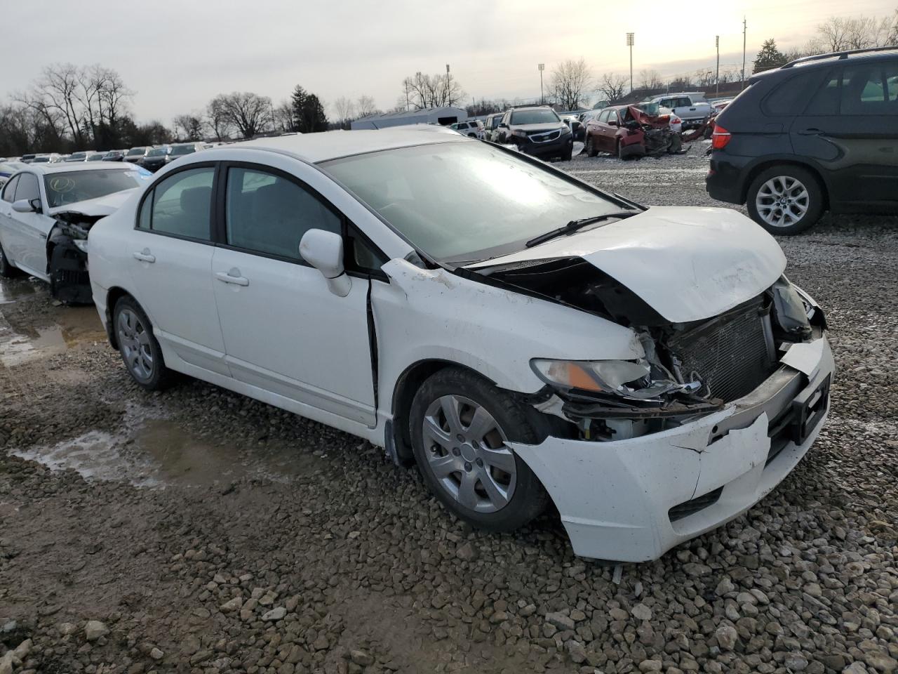 2009 Honda Civic VIN 19XFA16569E018927 Copart auction photo, front end / undercarriage damage thumbnail 4