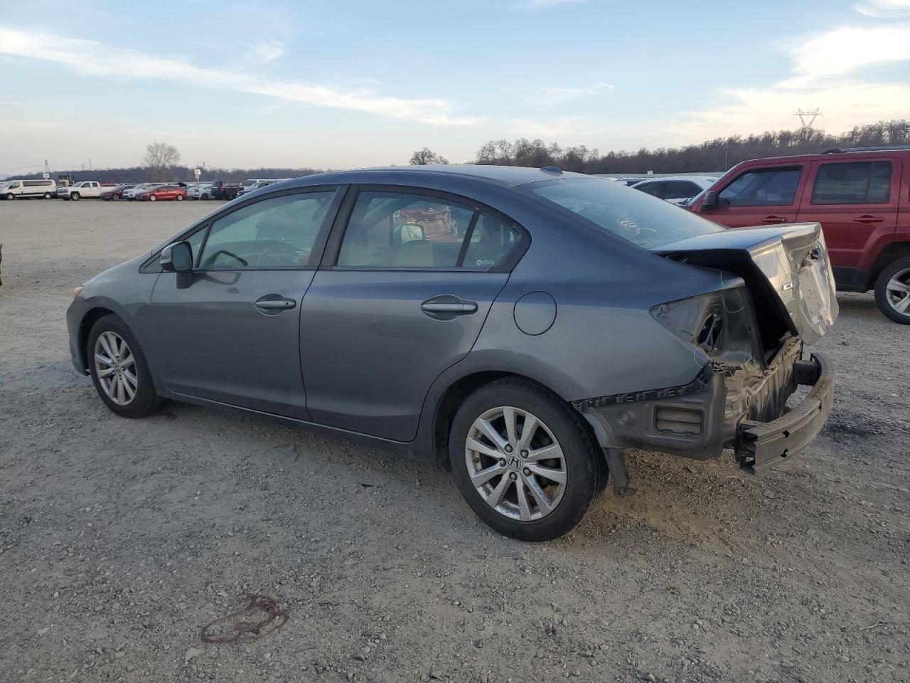 2012 Honda Civic VIN 19XFB2F95CE348880 Copart auction photo, rear end damage thumbnail 2