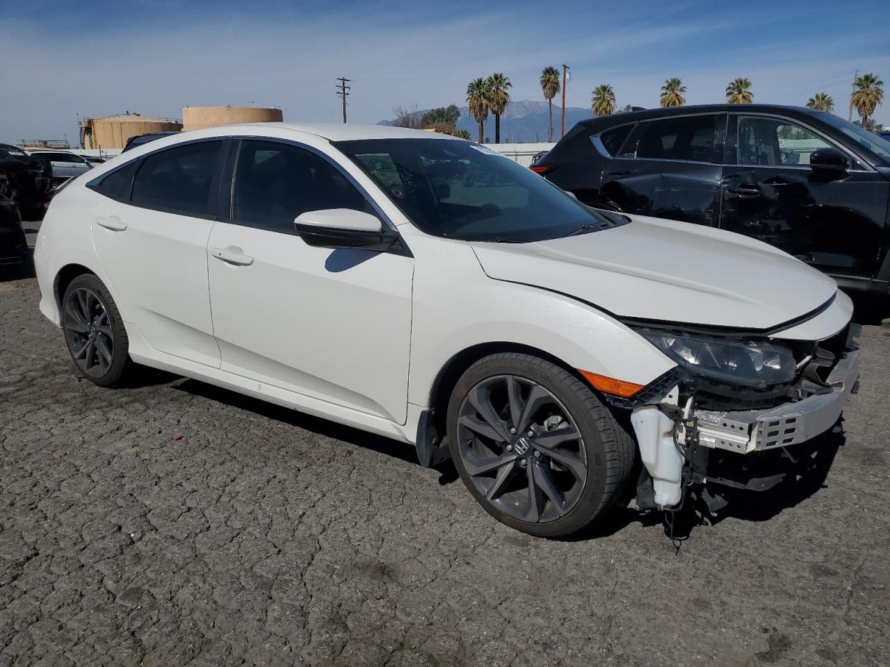 2019 Honda Civic VIN 2HGFC2F88KH527584 Copart auction photo, rear end / front end damage thumbnail 4