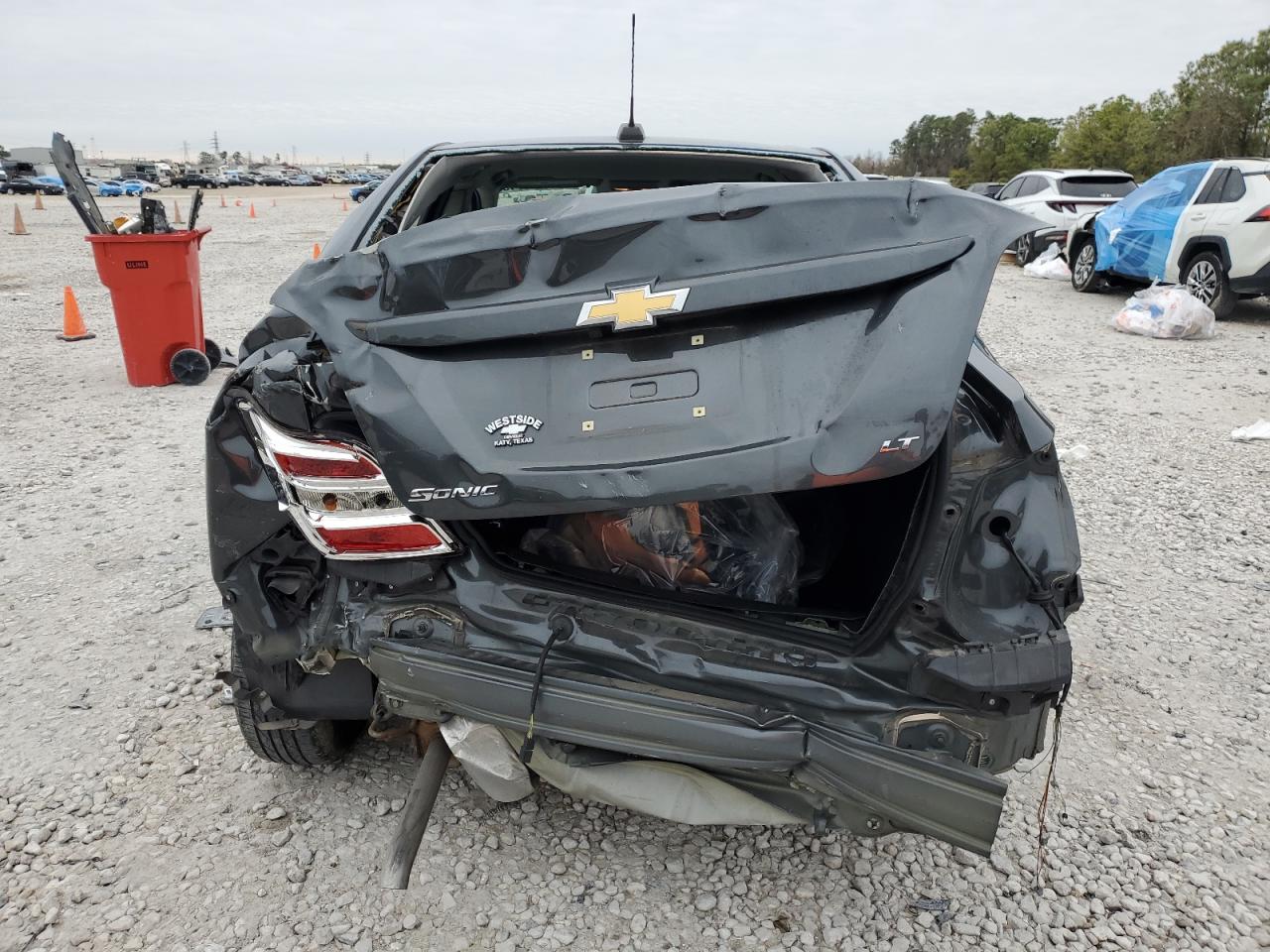 2017 Chevrolet Sonic VIN 1G1JD5SH5H4130152 Copart auction photo, rear end / front end damage thumbnail 6