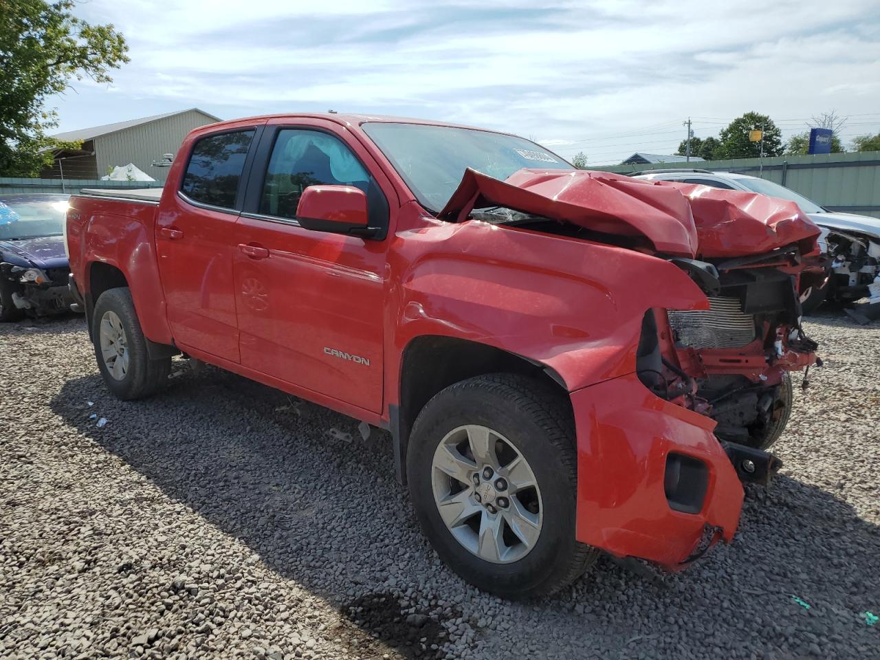 2018 GMC Canyon VIN 1GTG6CEN9J1235933 Copart auction photo, front end / minor dent/scratches damage thumbnail 4