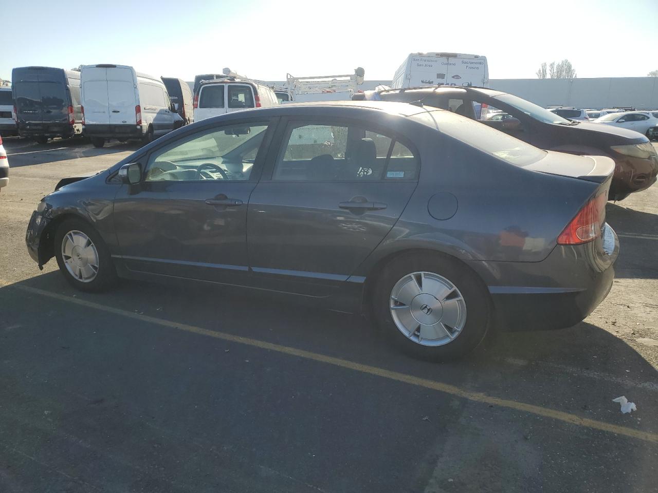 2007 Honda Civic VIN JHMFA362X7S017001 Copart auction photo, front end / side damage thumbnail 2