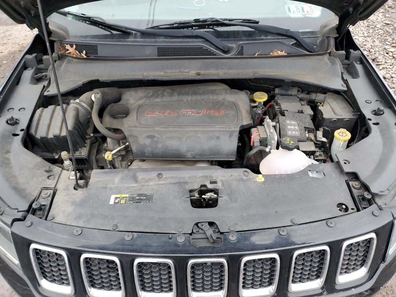 2017 Jeep Compass VIN 3C4NJDBB2HT640203 Copart auction photo, rollover damage thumbnail 12