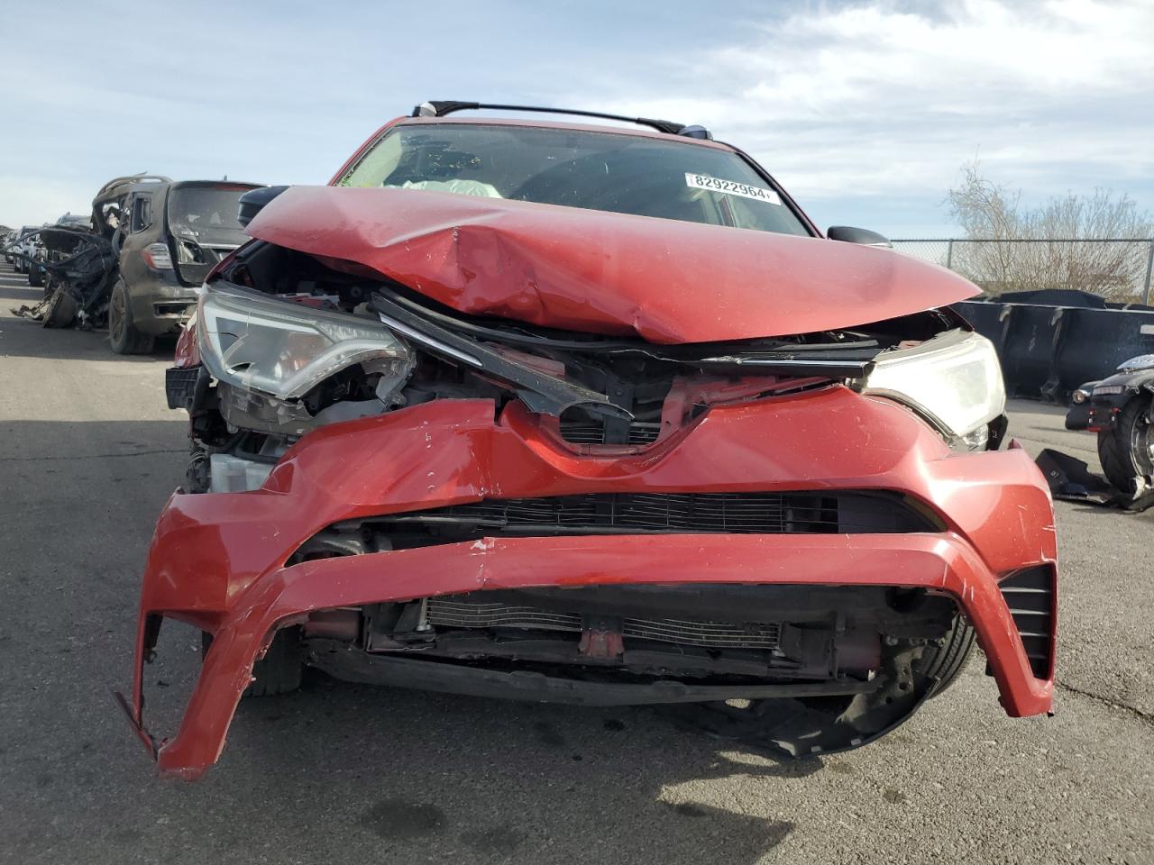 2016 Toyota RAV 4 VIN JTMZFREV5GJ095447 Copart auction photo, front end damage thumbnail 5