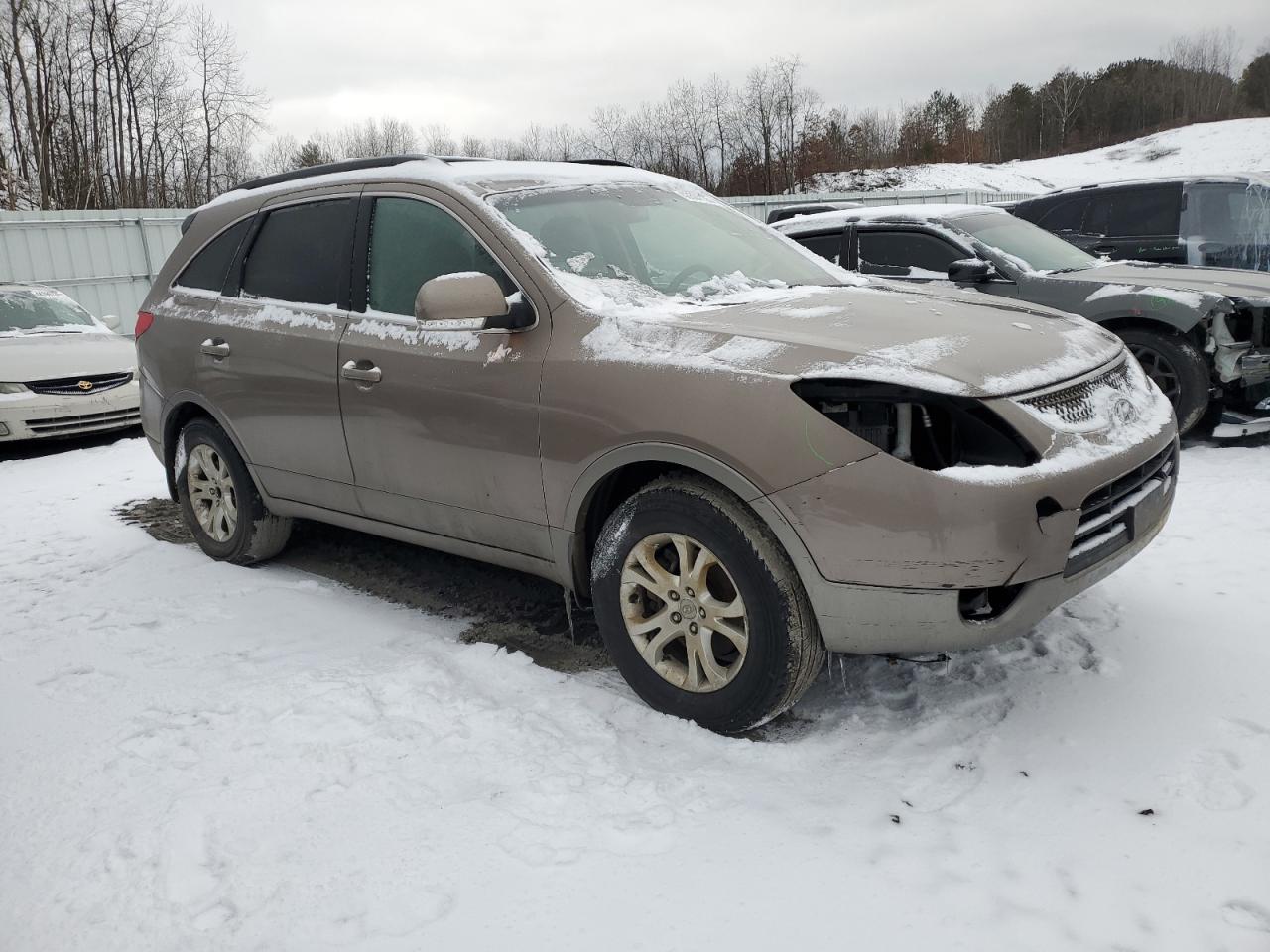2010 Hyundai Veracruz VIN KM8NU4CC7AU131178 Copart auction photo, front end damage thumbnail 4