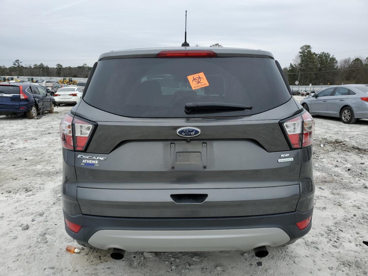2017 Ford Escape VIN 1FMCU0GD3HUD72149 Copart auction photo, front end damage thumbnail 6
