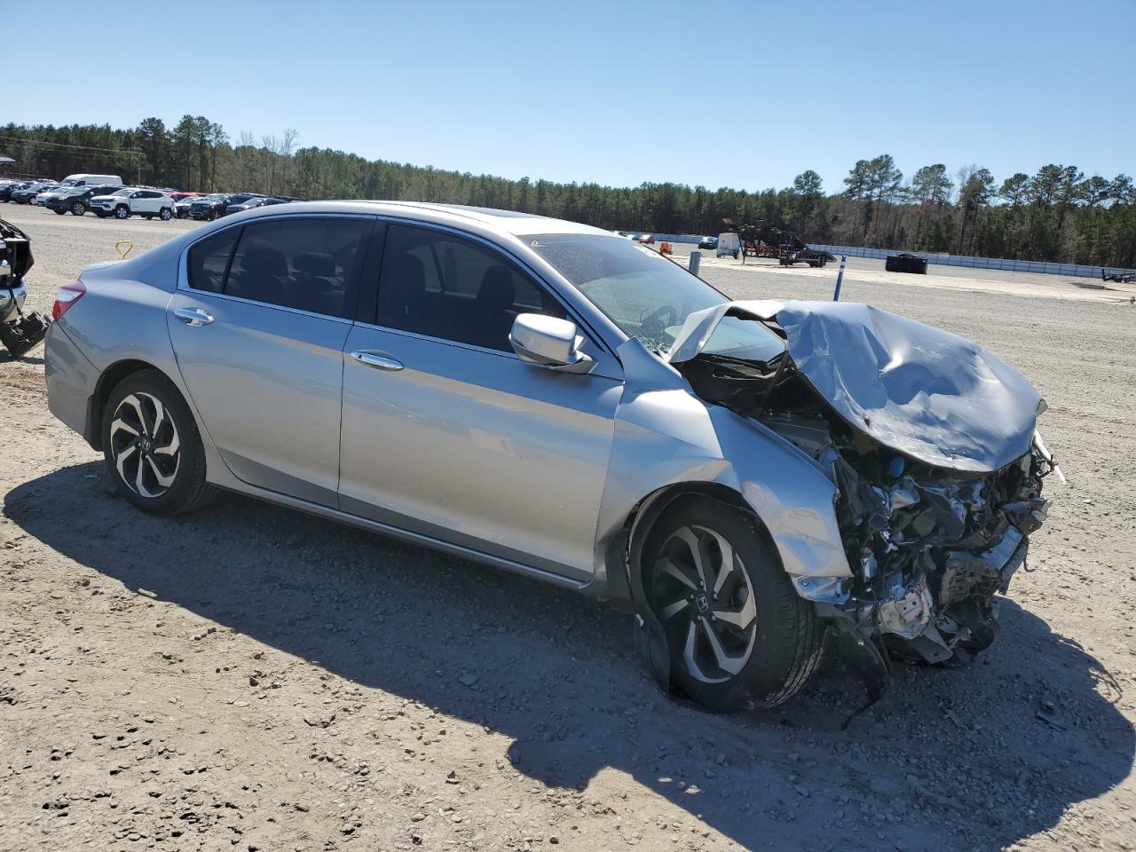 2017 Honda Accord VIN 1HGCR3F84HA015870 Copart auction photo, front end / undercarriage damage thumbnail 4