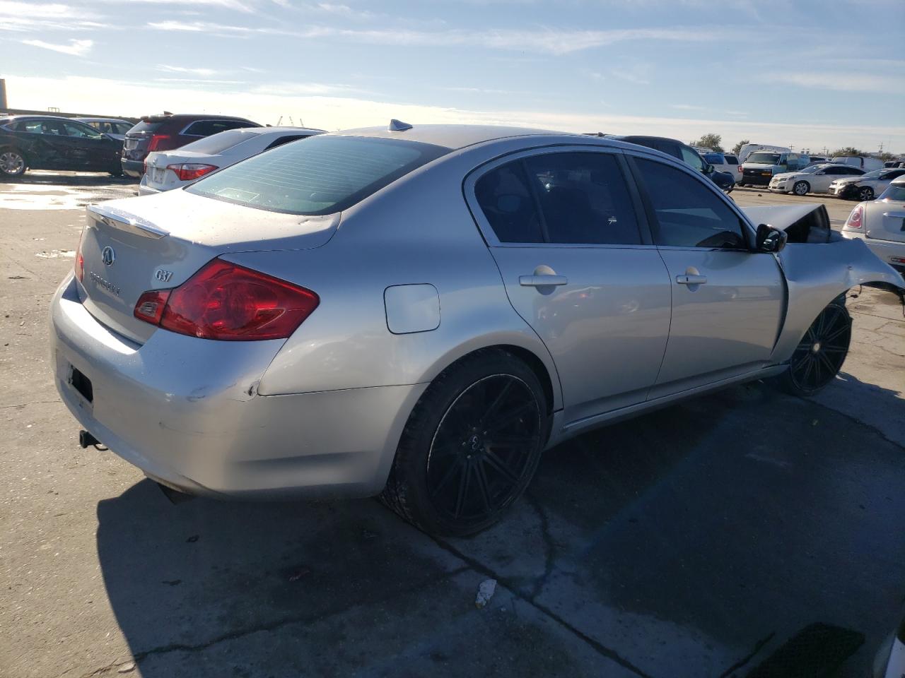 2013 Infiniti G VIN JN1CV6AP5DM301670 Copart auction photo, front end damage thumbnail 3