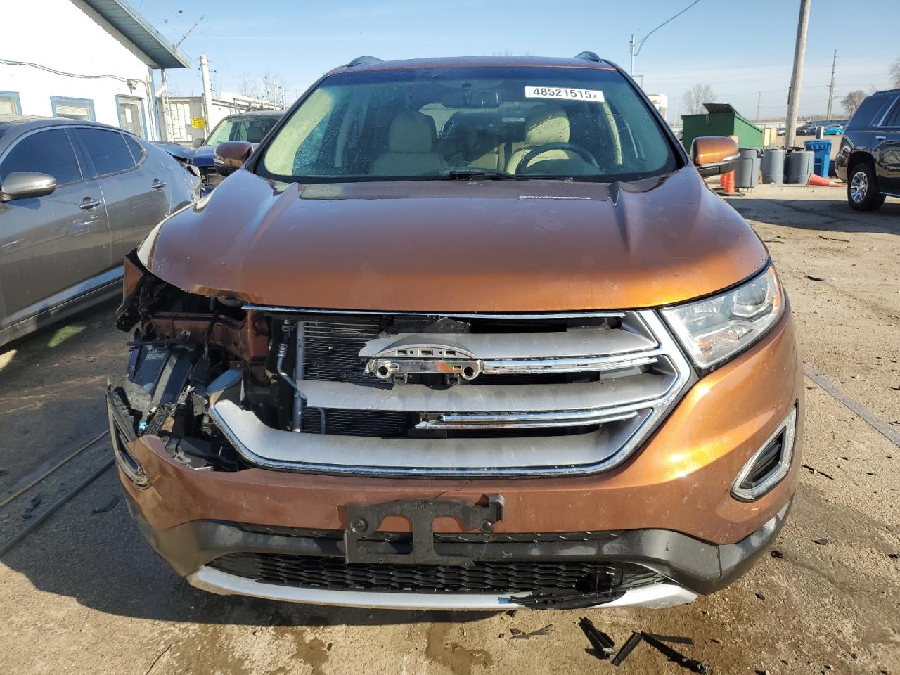 2017 Ford Edge VIN 2FMPK4J97HBB36368 Copart auction photo, front end damage thumbnail 5
