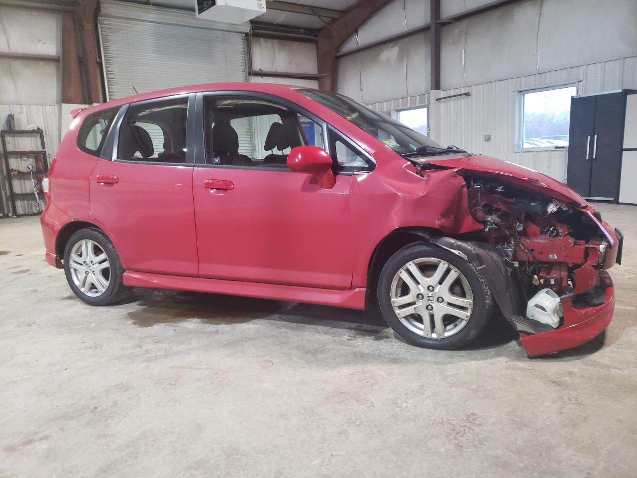 2007 Honda Fit VIN JHMGD38617S021711 Copart auction photo, front end damage thumbnail 4