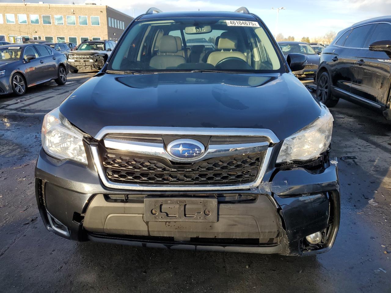 2014 Subaru Forester VIN JF2SJAMC8EH416792 Copart auction photo, front end / hail damage thumbnail 5