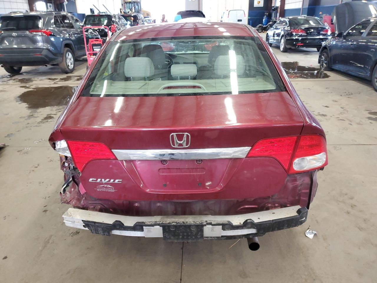 2010 Honda Civic VIN 19XFA1F8XAE047572 Copart auction photo, rear end / front end damage thumbnail 6