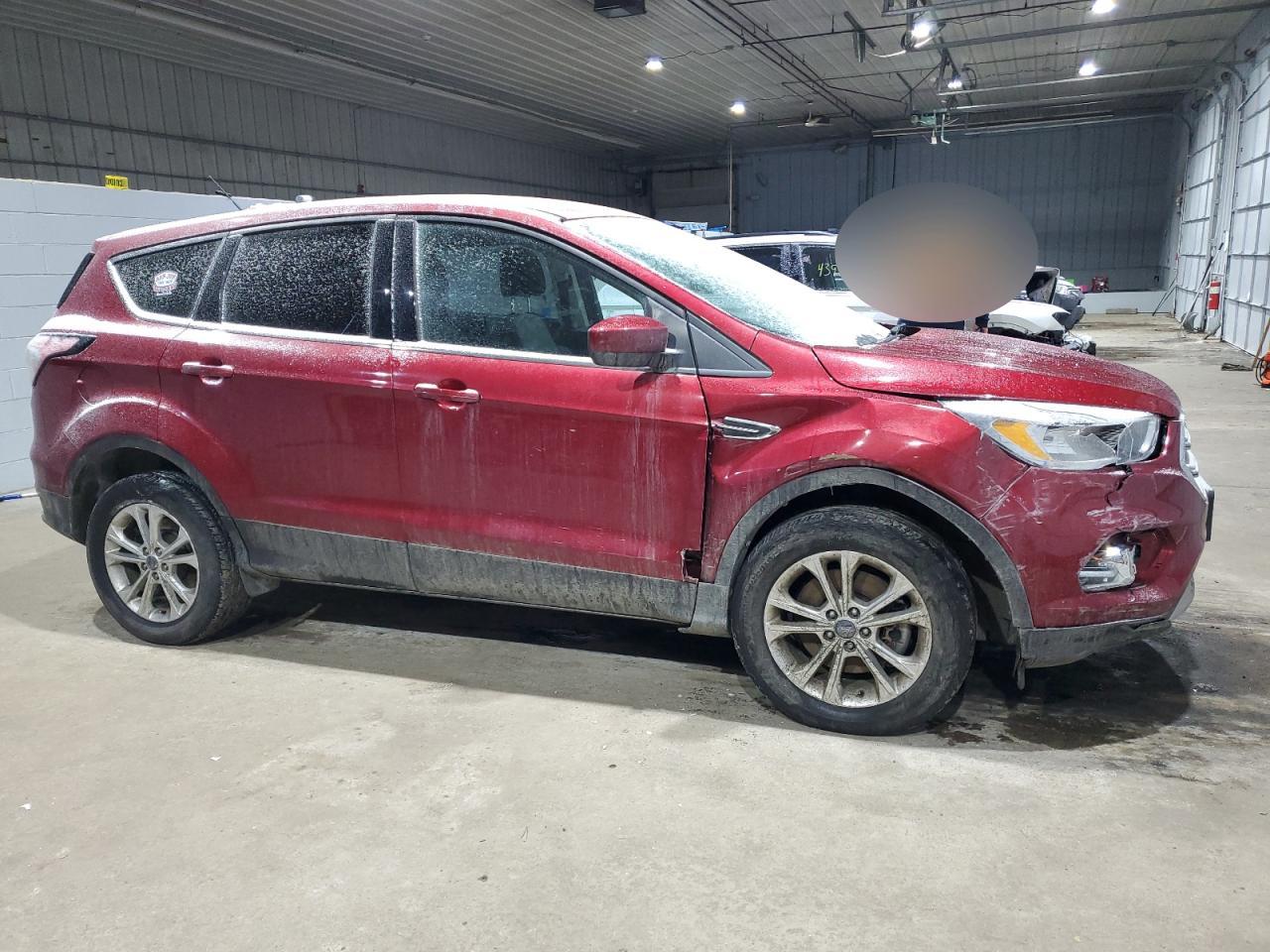 2017 Ford Escape VIN 1FMCU9G97HUE86882 Copart auction photo, front end / side damage thumbnail 4