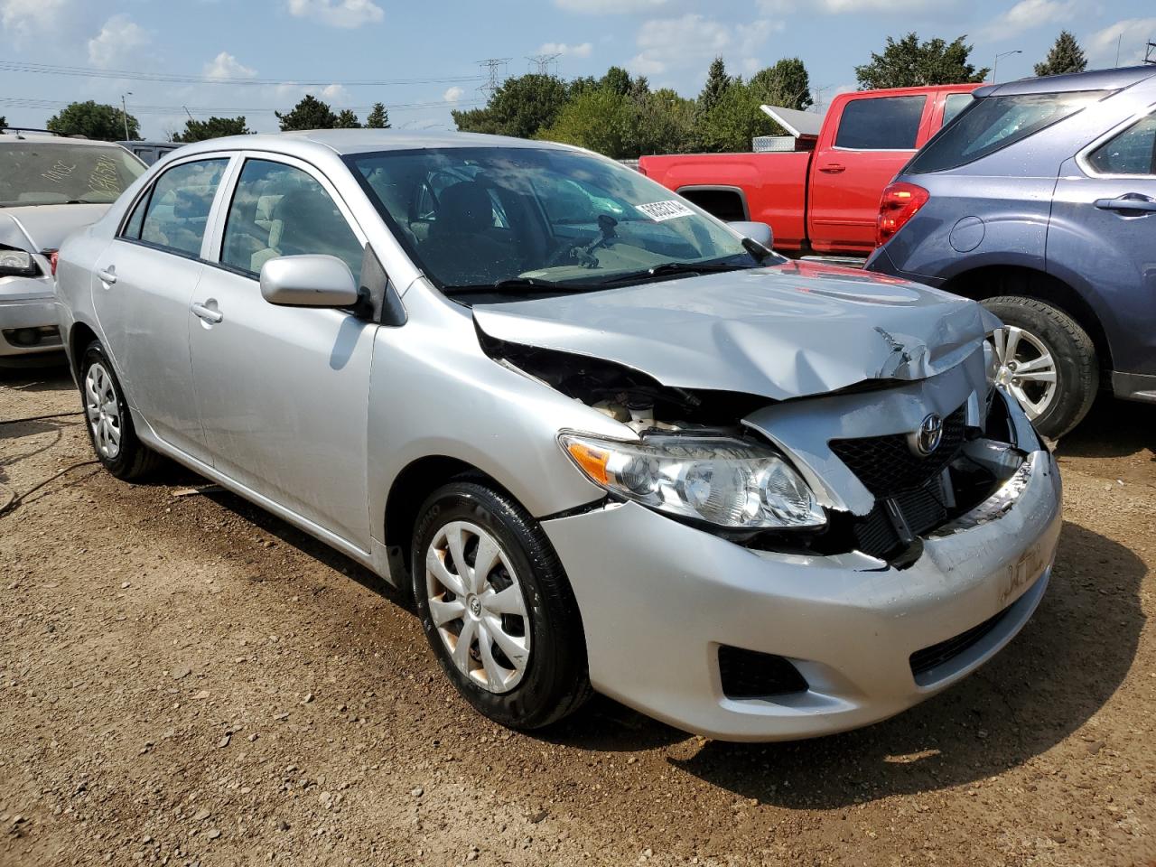 2010 Toyota Corolla VIN 1NXBU4EE7AZ243030 Copart auction photo, front end / minor dent/scratches damage thumbnail 4