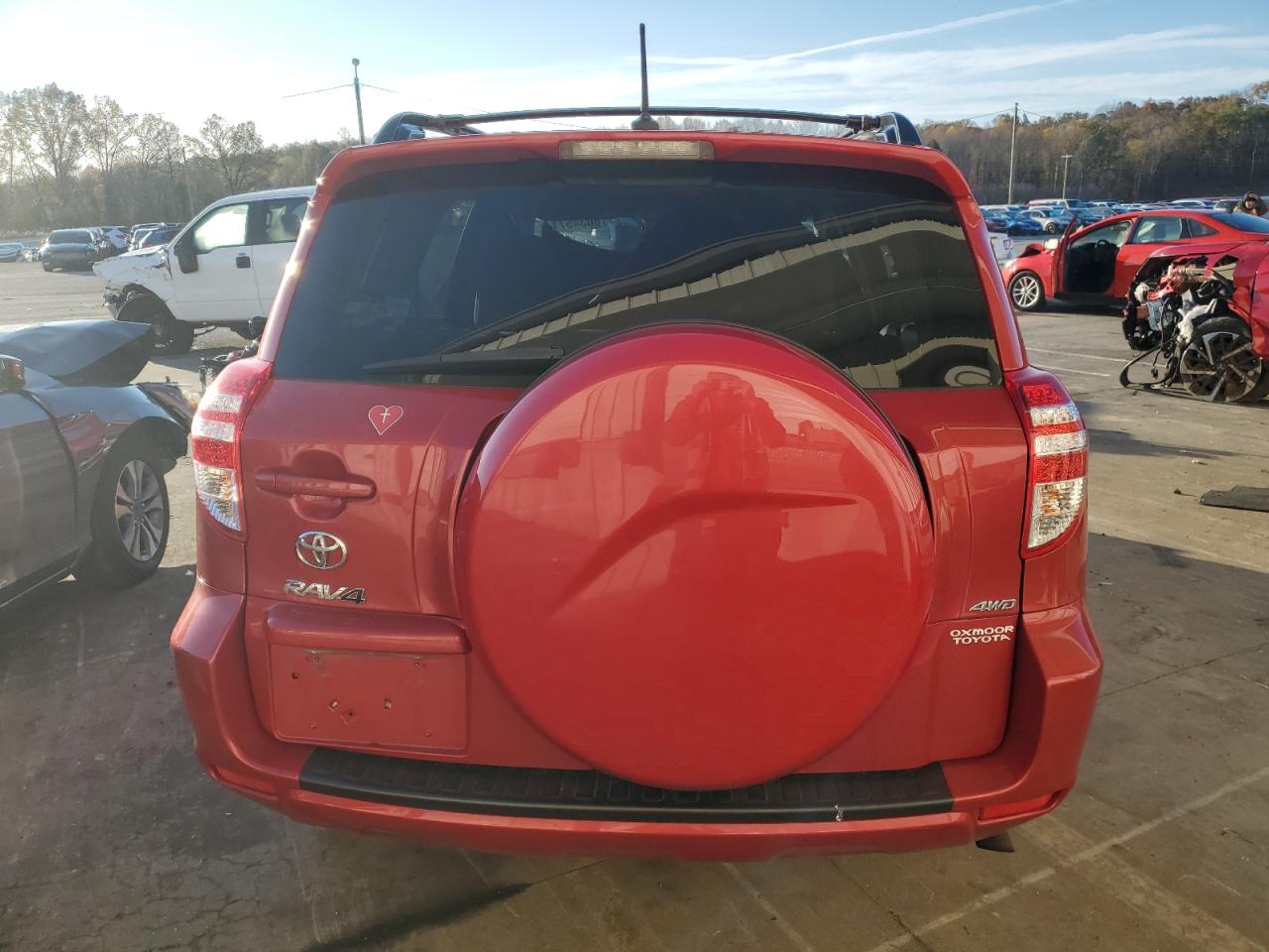 2012 Toyota RAV 4 VIN 2T3BF4DV0CW205550 Copart auction photo, front end / side damage thumbnail 6