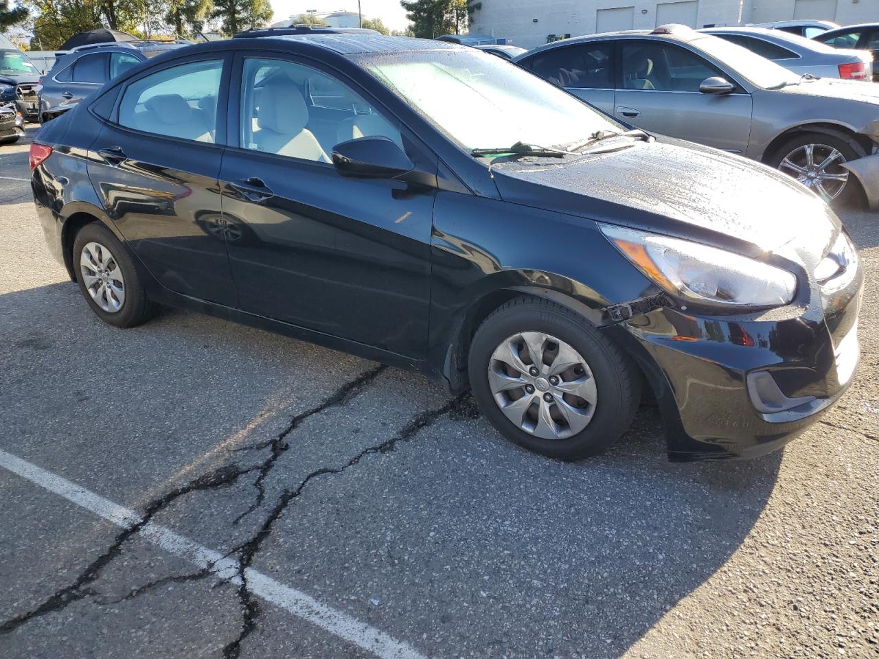 2017 Hyundai Accent VIN KMHCT4AE8HU340406 Copart auction photo, rear end damage thumbnail 4