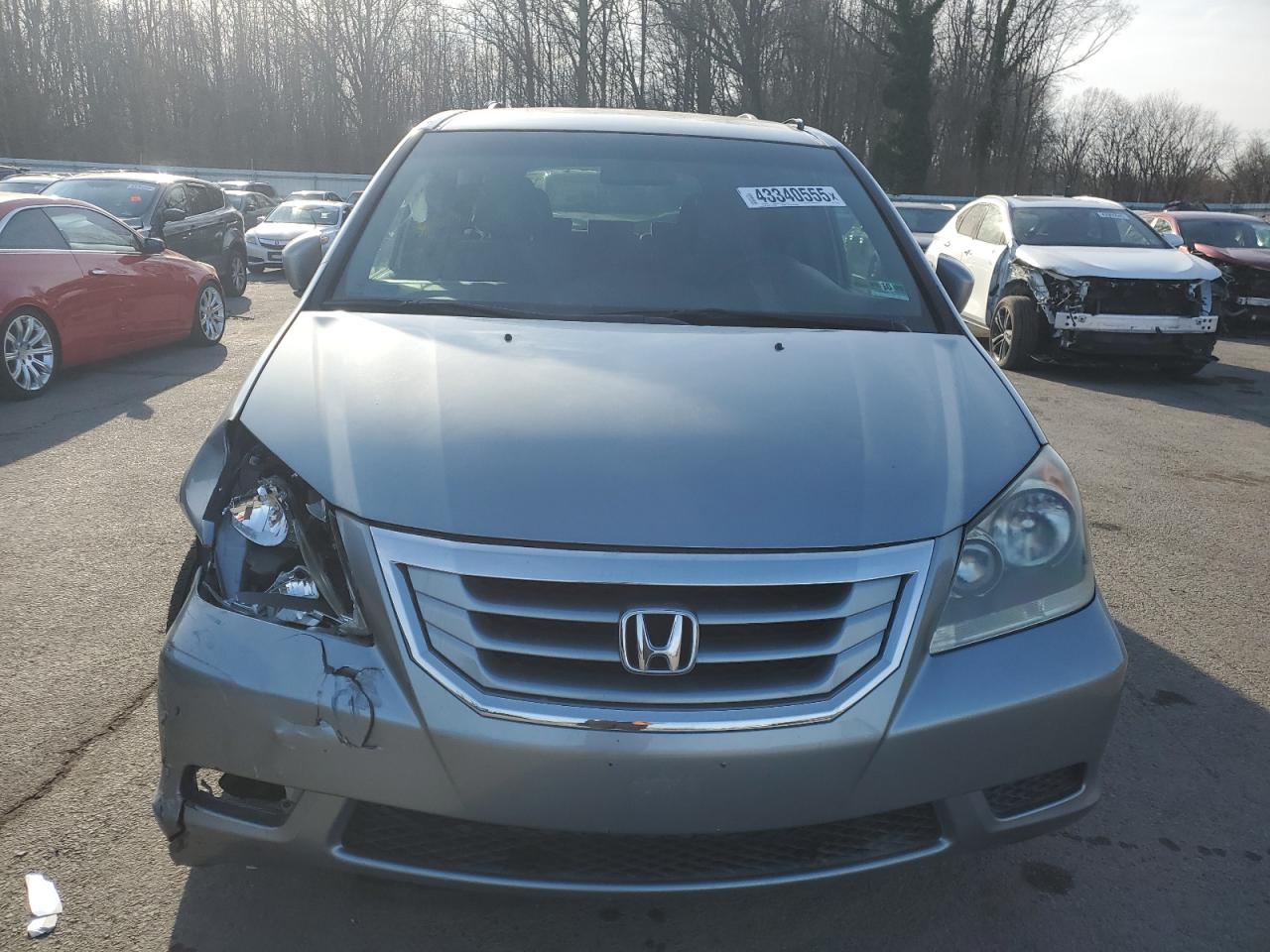 2008 Honda Odyssey VIN 5FNRL384X8B071484 Copart auction photo, front end damage thumbnail 5