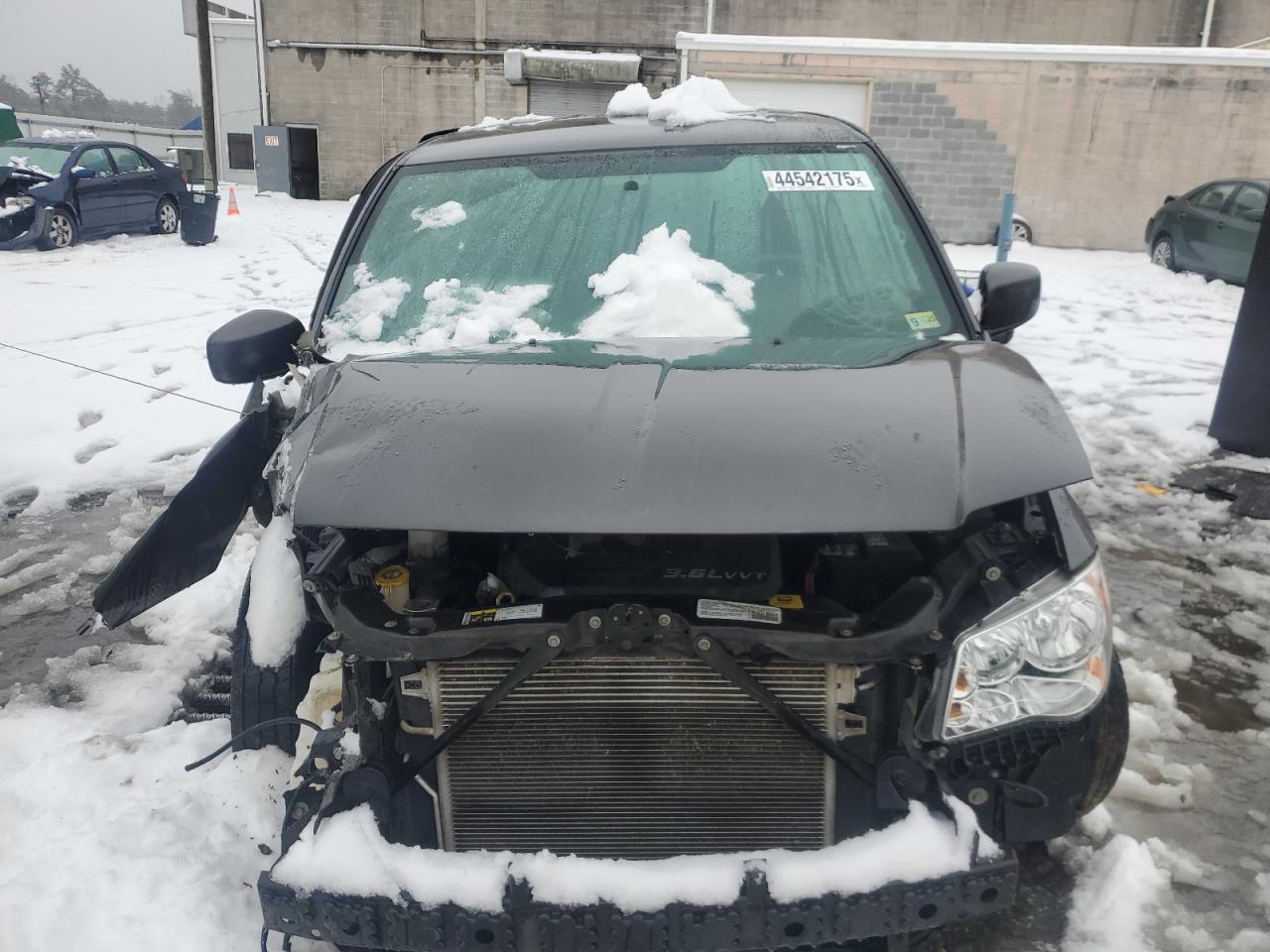 2014 Dodge Caravan VIN 2C4RDGBG4ER459446 Copart auction photo, front end / undercarriage damage thumbnail 5