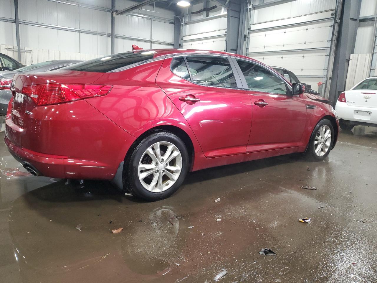 2013 KIA Optima VIN 5XXGN4A7XDG169868 Copart auction photo, front end damage thumbnail 3