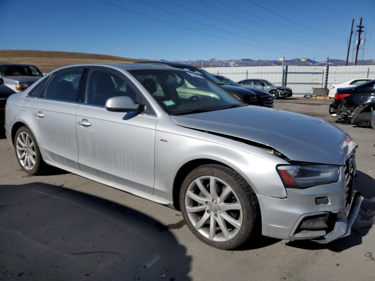 2014 Audi A4 VIN WAUBFAFL7EA080250 Copart auction photo, front end damage thumbnail 4