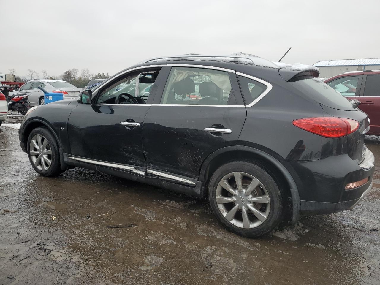 2016 Infiniti QX50 VIN JN1BJ0RR9GM268493 Copart auction photo, side damage thumbnail 2