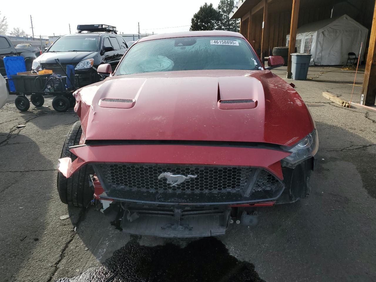 2021 Ford Mustang VIN 1FA6P8CF0M5151679 Copart auction photo, front end damage thumbnail 5