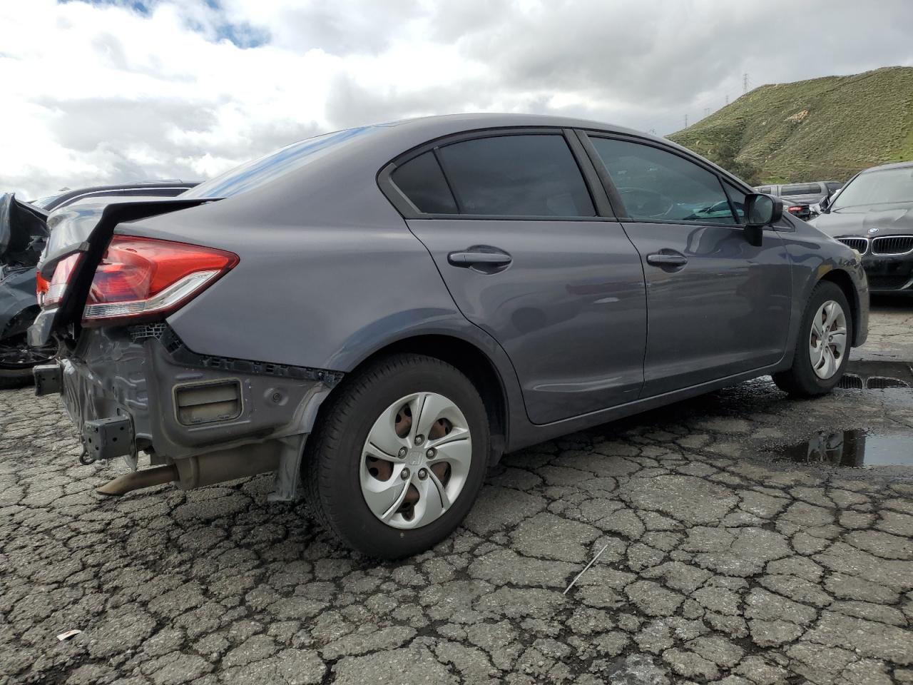 2015 Honda Civic VIN 19XFB2F50FE239311 Copart auction photo, rear end / side damage thumbnail 3