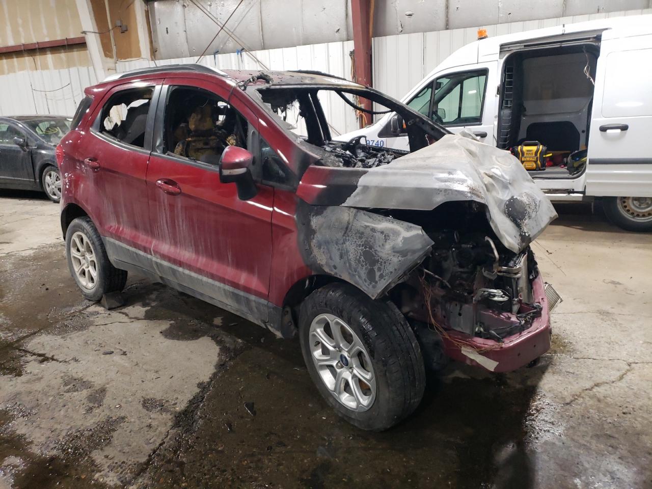 2022 Ford EcoSport VIN MAJ6S3GL8NC465613 Copart auction photo, burn damage thumbnail 4