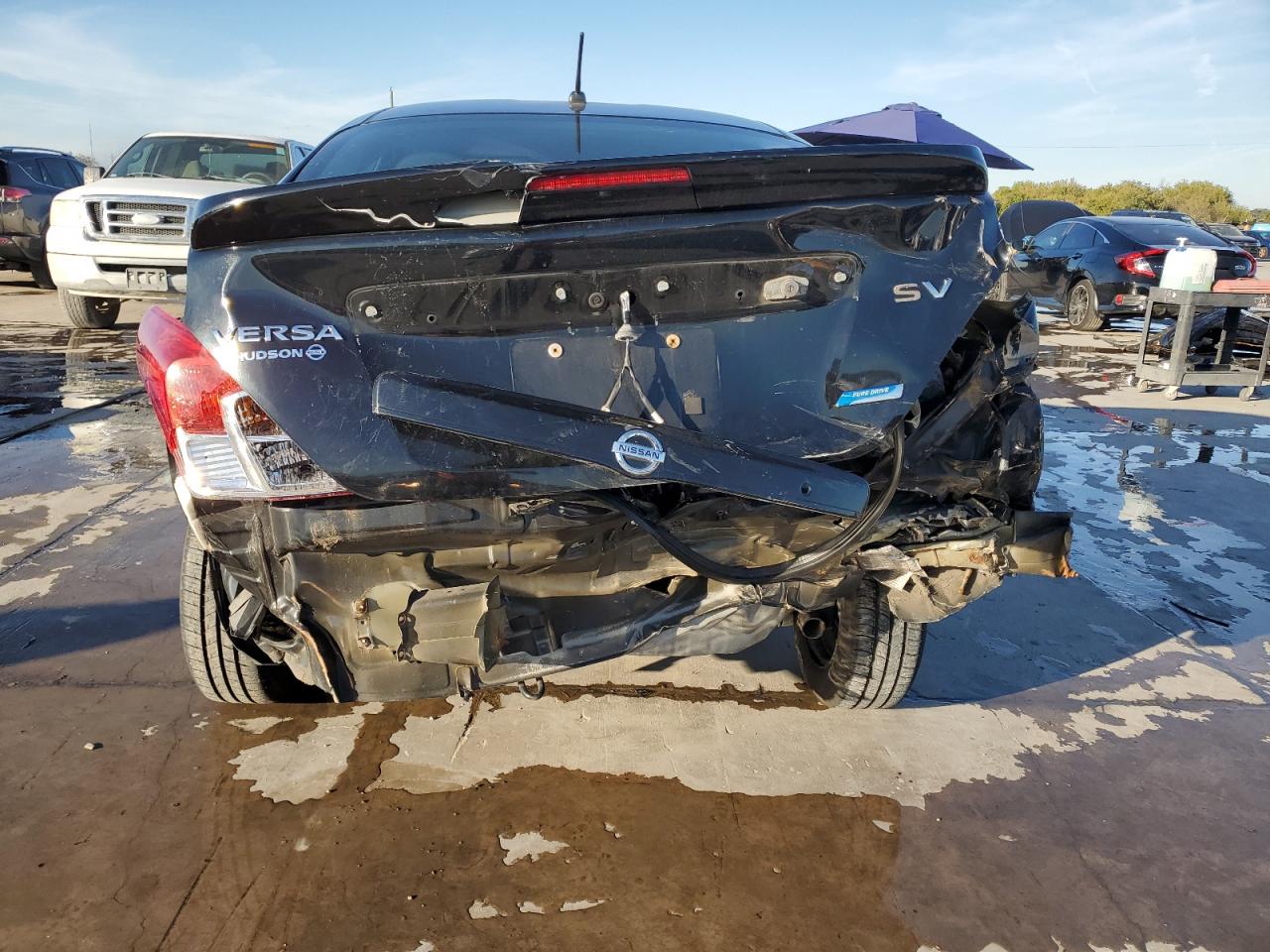 2015 Nissan Versa VIN 3N1CN7AP3FL850559 Copart auction photo, rear end / minor dent/scratches damage thumbnail 6
