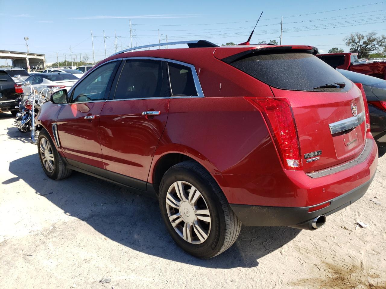 2014 Cadillac SRX VIN 3GYFNBE31ES560436 Copart auction photo, front end damage thumbnail 2