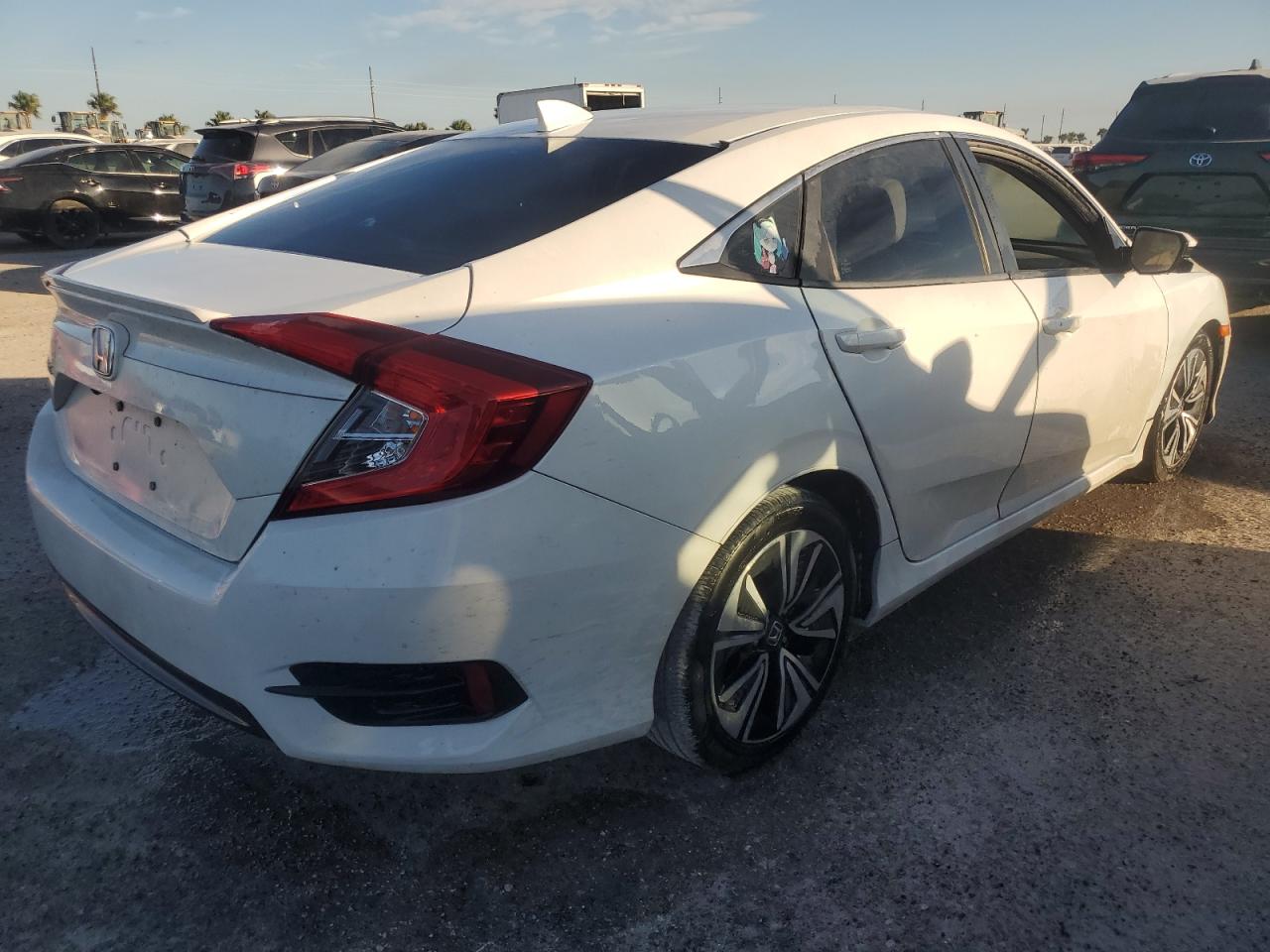 2017 Honda Civic VIN 19XFC1F38HE023554 Copart auction photo, water/flood damage thumbnail 3