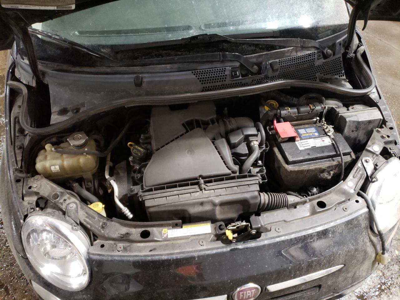 2012 Fiat 500 VIN 3C3CFFAR6CT145129 Copart auction photo, rear end damage thumbnail 11