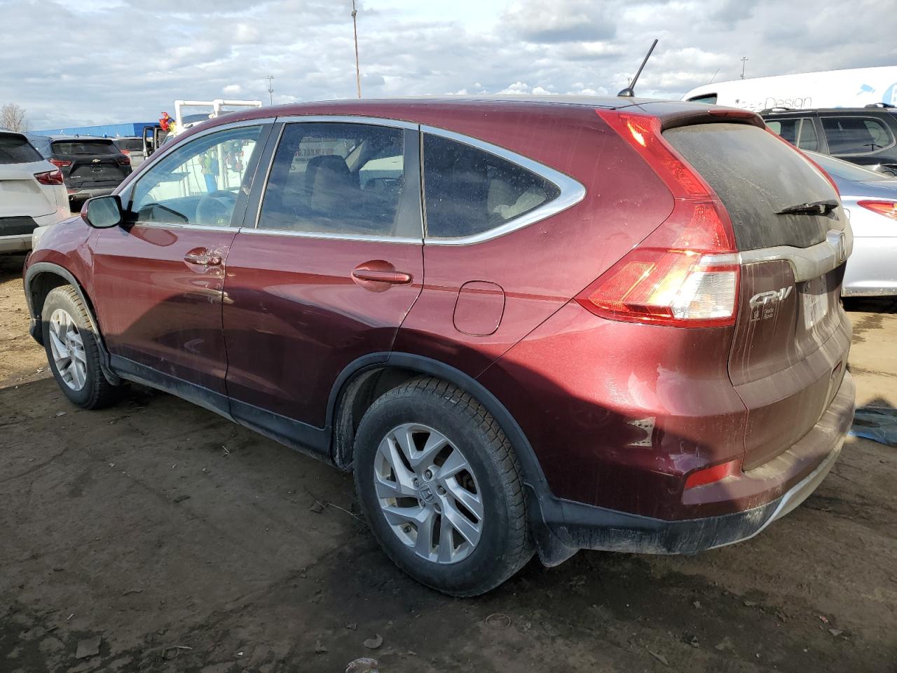 2015 Honda CR-V VIN 2HKRM4H58FH676517 Copart auction photo, mechanical / front end damage thumbnail 2