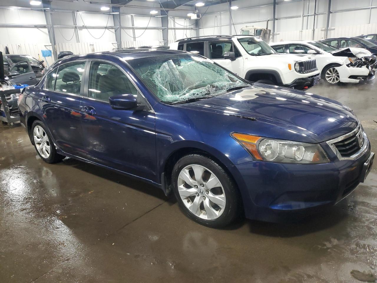 2008 Honda Accord VIN 1HGCP26738A011896 Copart auction photo, burn - engine damage thumbnail 4