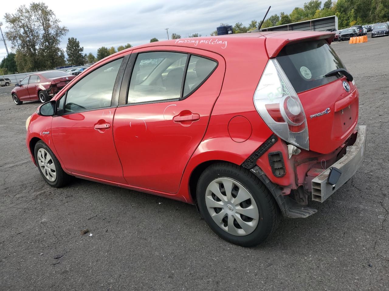 2013 Toyota Prius VIN JTDKDTB35D1529868 Copart auction photo, rear end / minor dent/scratches damage thumbnail 2