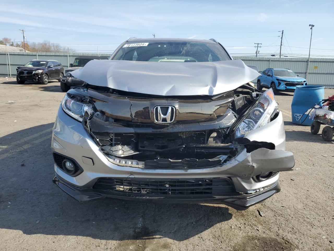 2020 Honda HR-V VIN 3CZRU6H1XLM723474 Copart auction photo, front end damage thumbnail 5